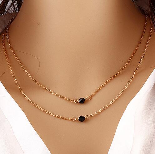 Gold Color Star Moon Long Pendant Necklaces For Women