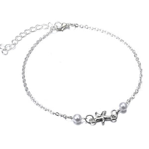 Foot Chain Tibetan Silver  Heart-Shaped Anklet