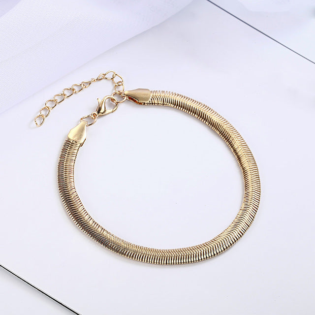 Gold/Silver Color Chain Anklets